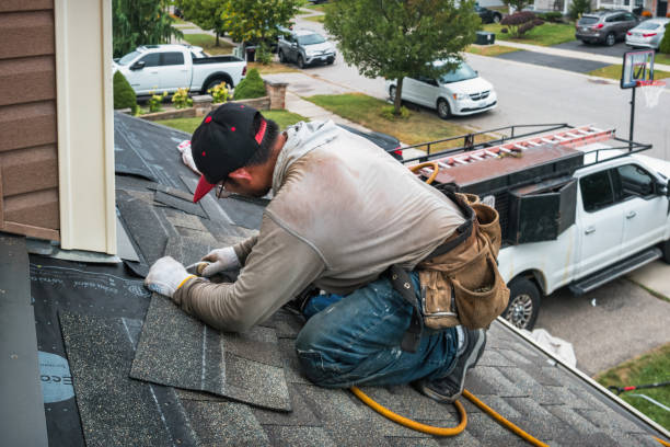 Professional Roofing technician working in Dighton, MA